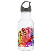 Wundermädchen | Jedes Mädchen ist ein Super-Held Edelstahlflasche (Vorderseite)