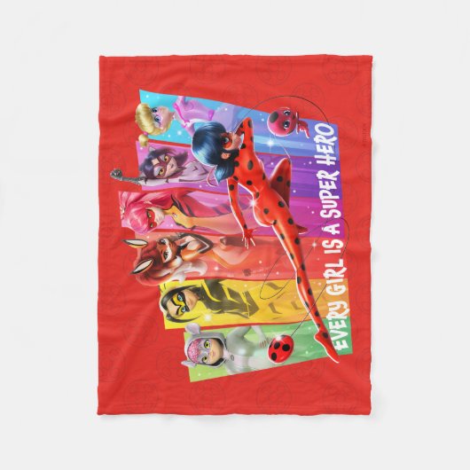 Wundermädchen | Jedes Mädchen ist ein Super-Held Fleecedecke (Vorderseite)