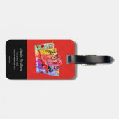 Wundermädchen | Jedes Mädchen ist ein Super-Held Gepäckanhänger (Rückseite horizontal)