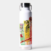 Wundermädchen | Jedes Mädchen ist ein Super-Held Trinkflasche (Vorne)