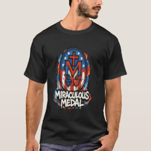 Wundermedaille Marian Unsere Liebe Frau Katholisch T-Shirt