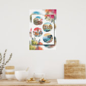 Wundern Italiens Poster (Küche)