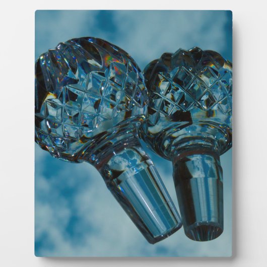 Wundern Sie sich beim Crystal Blue Skies Fotoplatte (Vorderseite)