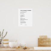 Wundern Sie sich selbst Liebe Pflegegegegedicht Pl Poster (Küche)