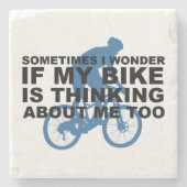 Wundern Sie sich, wenn mein Fahrrad an mich zu Steinuntersetzer (Vorderseite)