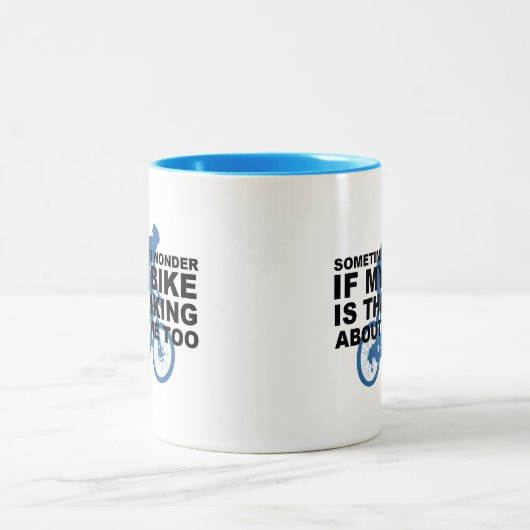 Wundern Sie sich, wenn mein Fahrrad an mich zu Zweifarbige Tasse (Mittel)
