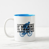 Wundern Sie sich, wenn mein Fahrrad an mich zu Zweifarbige Tasse (Links)