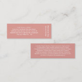 Wunderöl-Bestandteilkarte Mini Visitenkarte (Vorne/Hinten)