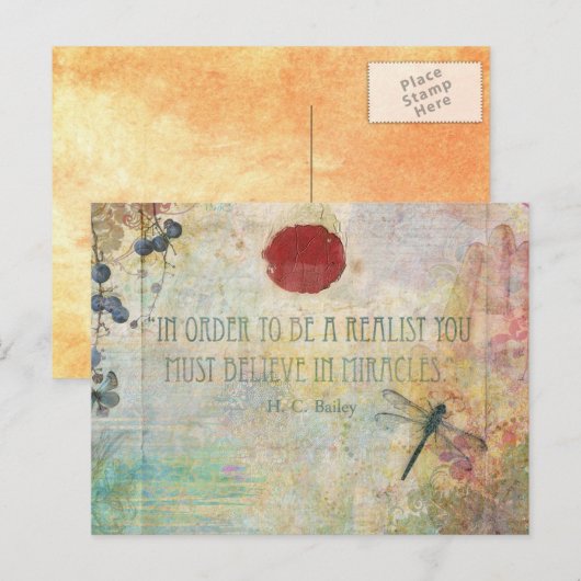 Wunderpostkarte Postkarte (Vorne/Hinten)