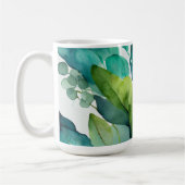 wunderschön, Abstrakt Aquamarin, grün, Smaragd, bo Kaffeetasse (Links)