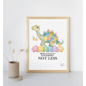 Wunderschön anders nicht weniger | Autismus Poster