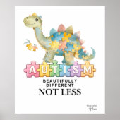 Wunderschön anders nicht weniger | Autismus Poster (Vorne)