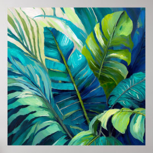 Wunderschön, Botanisch, Monstera Triptychon Poster