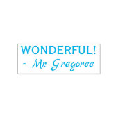 "WUNDERSCHÖN!" Briefmarke für die Kennzeichnung vo Permastempel (Design)