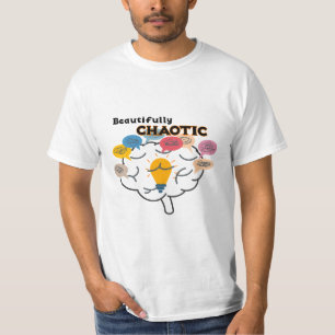 Wunderschön Chaotisch – ADHD-Gehirn-Illustration T-Shirt