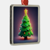 Wunderschön dekoriert Weihnachtsbaum Ornament Aus Metall (Rechts)