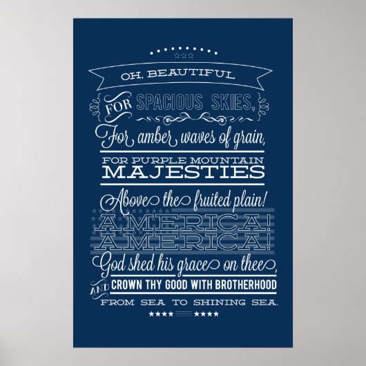 Wunderschön, für einen großen Himmel Poster (Vorne)