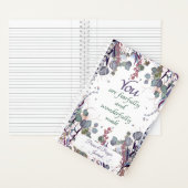 Wunderschön gemachte botanische Praise & Gebetszei Notizblock (Innen)