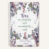 Wunderschön gemachte botanische Praise & Gebetszei Notizblock (Vorderseite)