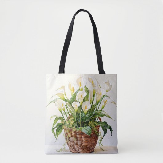 Wunderschön gepflanzte Calla Lily Blume Tasche (Vorderseite)