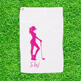 wunderschön gestaltetes Ladygolf Golfhandtuch