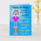 wunderschön karte (Gelbe Blume)