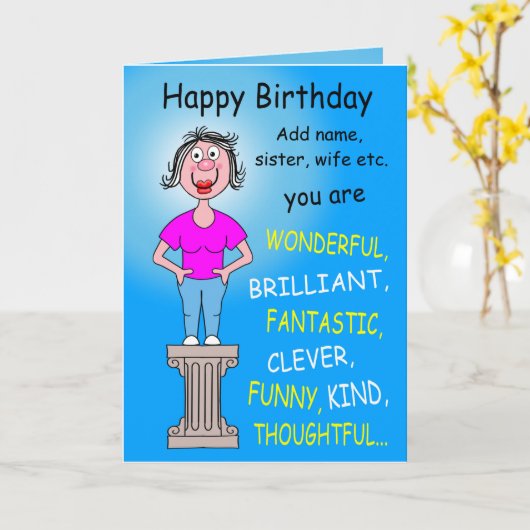 wunderschön karte (Gelbe Blume)