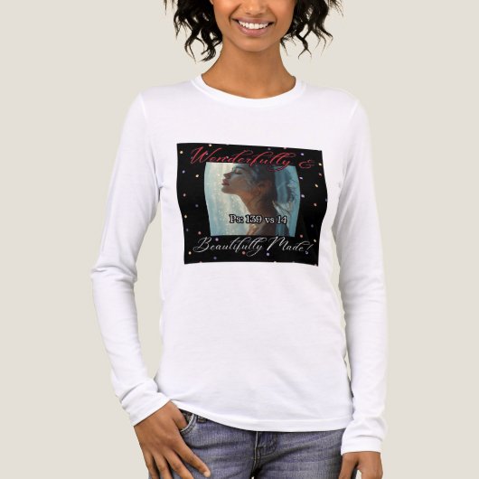 Wunderschön Made Black Long Tri-Mix Shirt (Vorderseite)