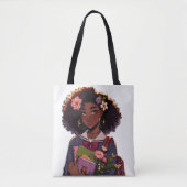 Wunderschön Smart Afro-American Teenager Student Tasche (Vorderseite)