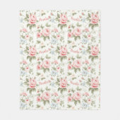 Wunderschön überall in Rosa Rose Name Blanka Fleecedecke (Vorderseite)