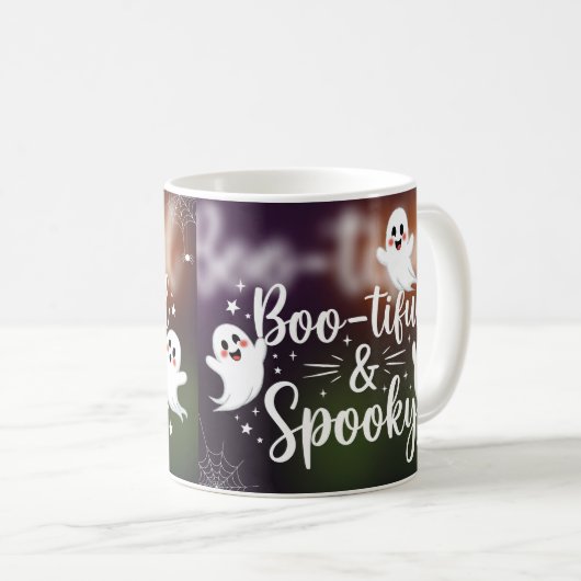 Wunderschön und Spooky - Niedliches Geisterhaus Kaffeetasse (VorderseiteRechts)