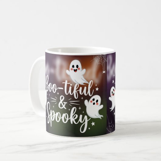 Wunderschön und Spooky - Niedliches Geisterhaus Kaffeetasse (Vorderseite Links)