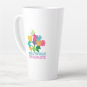 Wunderschön unvollständiges farbenfrohes Puzzletei Milchtasse (Linke Ecke)