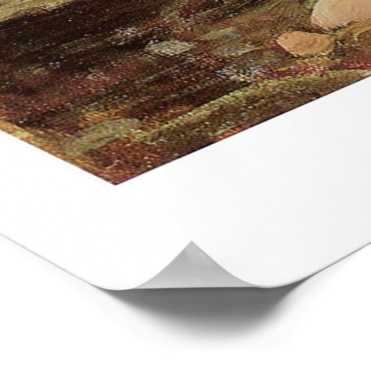 Wunderschön Viktorianische Kunstzeitschrift Mermai Poster (Ecke)