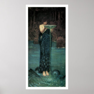 Wunderschön Viktorianische Kunstzeitschrift Mermai Poster