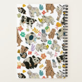 Wunderschön Whimsical Gerecycelt Art Animal Spiral Notizblock (Rückseite)