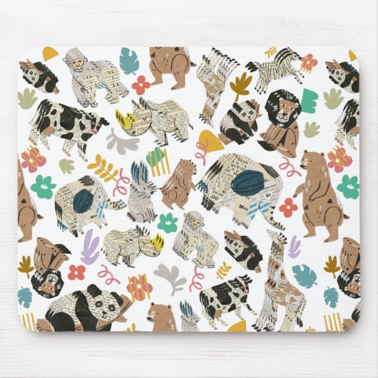 Wunderschön Whimsisch Gerecycelt Art Mousepad (Vorne)