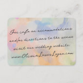 Wunderschöne abstrakte Aquarell-Moderne-Script-Hoc Begleitkarte (Vorderseite)