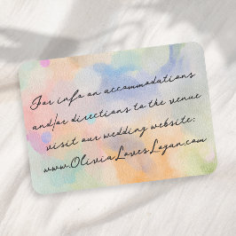 Wunderschöne abstrakte Aquarell-Moderne-Script-Hoc Begleitkarte