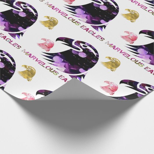 wunderschöne Adler Geschenkpapier (Ecke)