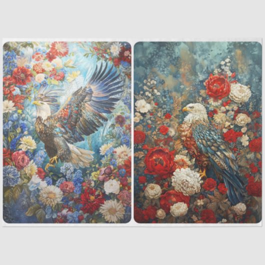 Wunderschöne Adler Seidenpapier (Vorderseite)