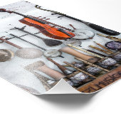 Wunderschöne akustische Gitarre Fotodruck (Ecke)