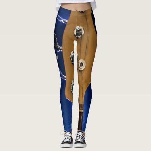 Wunderschöne akustische Gitarre Leggings (Vorderseite)