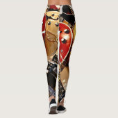 Wunderschöne akustische Gitarre Leggings (Rückseite)