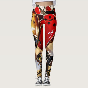 Wunderschöne akustische Gitarre Leggings