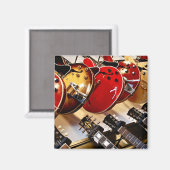 Wunderschöne akustische Gitarre Magnet (Vorderseite/Rückseite)