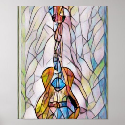 Wunderschöne akustische Gitarre Poster (Vorne)