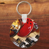 Wunderschöne akustische Gitarre Schlüsselanhänger (Vorderseite)