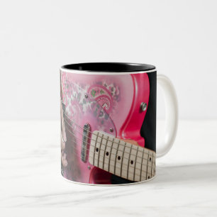 Wunderschöne akustische Gitarre Zweifarbige Tasse