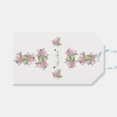 Wunderschöne Aquarellbäume Blume und е е Geschenkanhänger (Vorderseite (Horizontal))